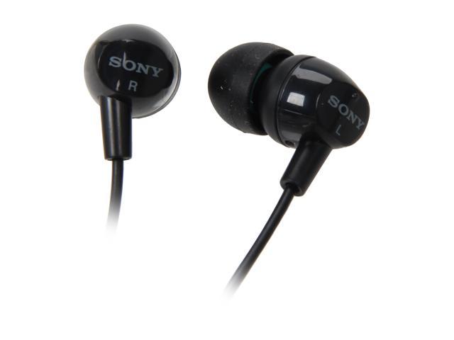 SONY Black MDR-EX10LP/BLK 3.5mm Connector In-Ear Earphone (Black)