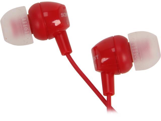 SONY Red MDR-EX10LP/RED 3.5mm Connector In-Ear Earphone (Red)