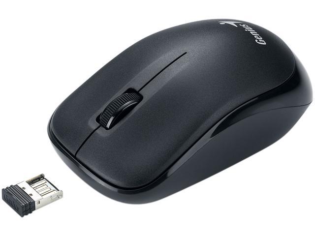 Genius Traveler 6000z 31030023102 Black Scroll Button Usb 2 4ghz Wireless Optical 1000 Dpi Optical Mouse