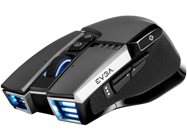 EVGA X20 Gaming Mouse, Wireless, Grey, Customizable, 16,000 DPI, 5  Profiles, 10 Buttons, Ergonomic 903-T1-20GR-KR