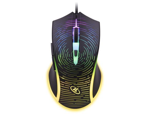 Rosewill 4000 dpi Rainbow Backlit Optical Wired Gaming Mouse (NEON M53)