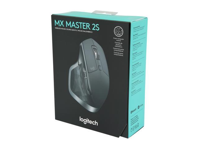 Logitech MX Master 2S Wireless Mouse with FLOW Cross-Computer and File Sharing for PC and Mice -
