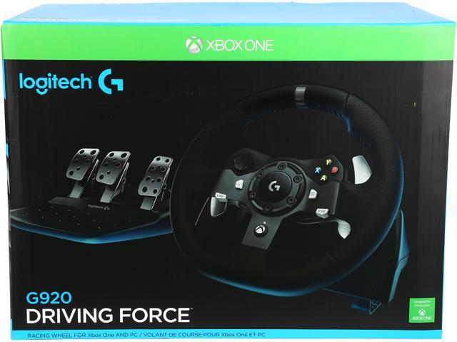 logitech g920 driving force racing wheel for xbox one and pc
