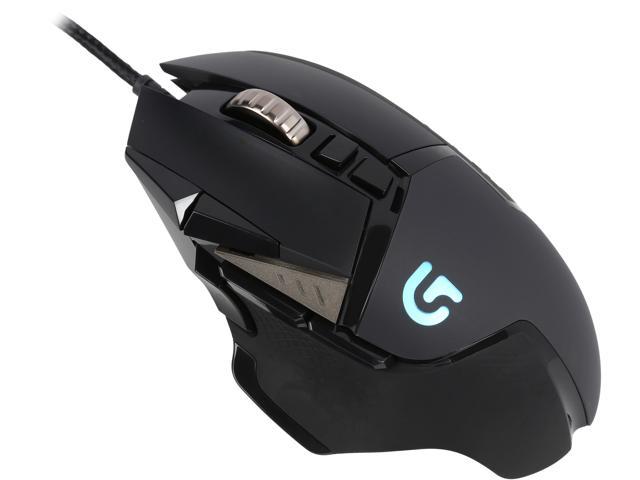Logitech G502 Proteus Spectrum RGB Tunable Gaming Mouse, 12,000 DPI  On-The-Fly DPI Shifting, Personalized Weight and Balance Tuning with (5)  3.6g Weights, 11 Programmable Buttons Gaming Mice