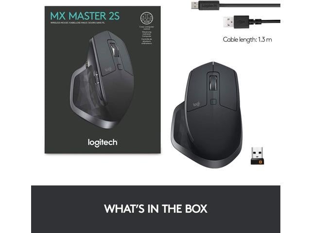 Wreedheid pack waarheid Logitech MX Master 2S Wireless Mouse – Use on Any Surface, Hyper-Fast  Scrolling, Ergonomic Shape, Rechargeable, Control Upto 3 Apple Mac and  Windows Computers, Graphite - Newegg.com