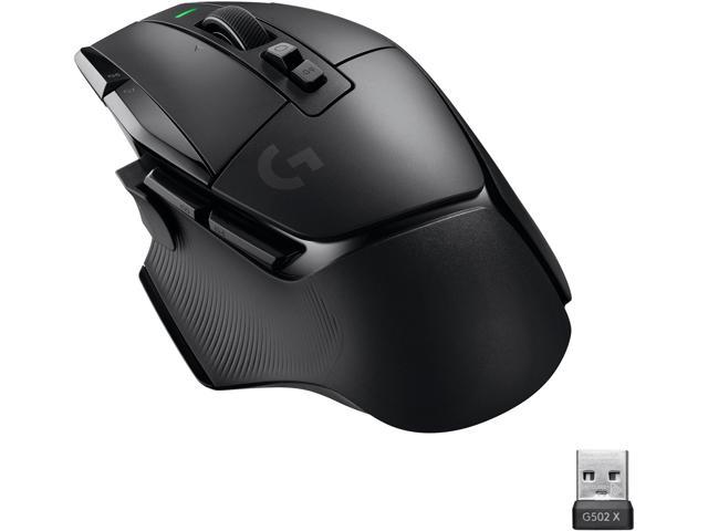 Logitech G502 X LIGHTSPEED Wireless Gaming Mouse - Optical mouse with LIGHTFORCE hybrid optical-mechanical switches, HERO 25K gaming sensor, compatible with PC - macOS/Windows - Black