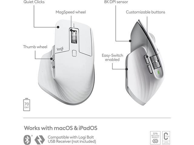 Logitech MX Anywhere 3S for Business - Wireless Mouse, Pale Gray - mouse -  compact - Bluetooth - pale gray - 910-006957 - Mice - CDW.ca