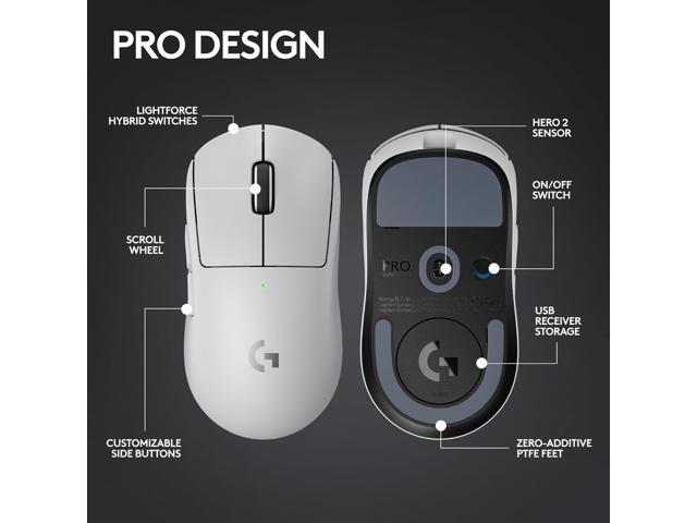 Logitech G PRO X Superlight 2 Lightspeed Wireless Gaming Mouse 
