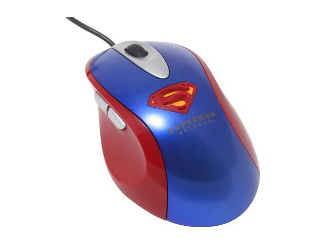 i-rocks Superman SP-7000-RD Red/Blue 5 Buttons 1 x Wheel USB Wired Optical 800 dpi Mouse