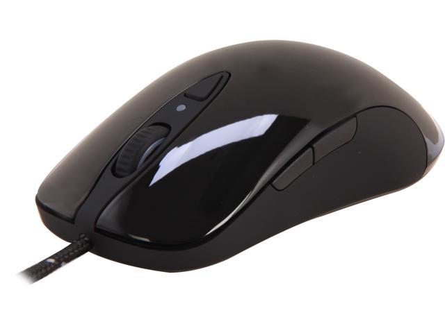 SteelSeries Sensei RAW 62154 Glossy Black 8 Buttons 1 x Wheel USB Wired Laser 5700 dpi Gaming Mouse