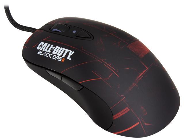 SteelSeries Call of Duty Black Ops II 62157 Black / Orange 7 Buttons 1 x Wheel USB Wired Laser Gaming Mouse