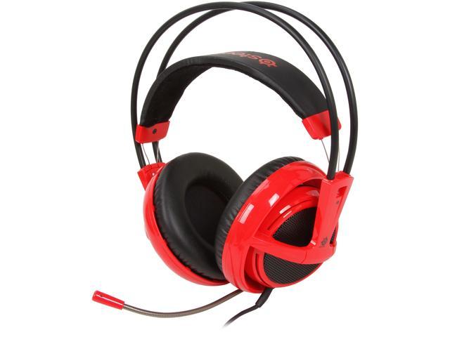 SteelSeries Siberia V2 Connector Circumaural Full-size Headset - Red Headsets Accessories -