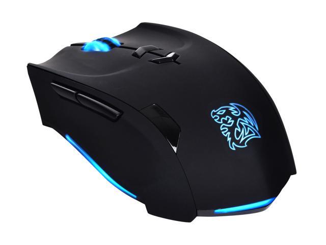 Tt eSPORTS THERON MO-TRN006DT Black 1 x Wheel USB Wired Laser 5600 dpi Gaming Mouse
