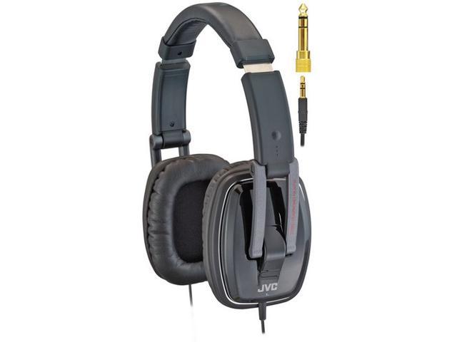 JVC HAM750 3.5mm/ 6.3mm Connector Circumaural Folding DJ-Style Monitor Headphone
