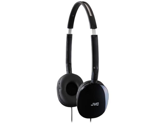 JVC HA-S160 Flats On-Ear Headphone - Black - HAS160B