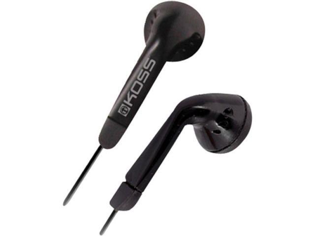 KOSS Black 175481 3.5mm Connector Earbud Ultra-lightweight Earbud Stereophone