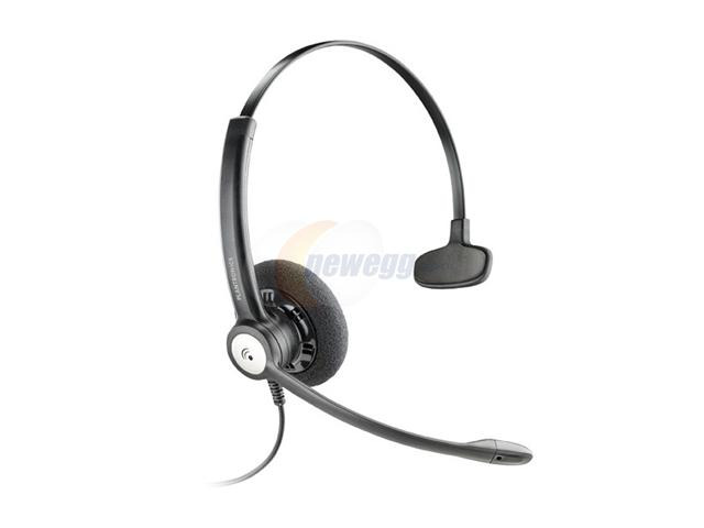 Casque Mono Plantronics Supra SDS1006-01 Avec Bouton Push-to-Talk - Occasion En Bon état