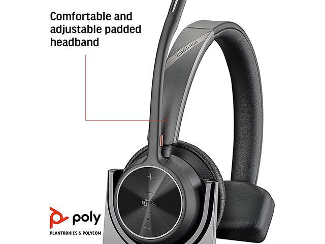 Plantronics Poly Voyager 4310 UC Wireless Headset, USB-C - Mono - USB ...