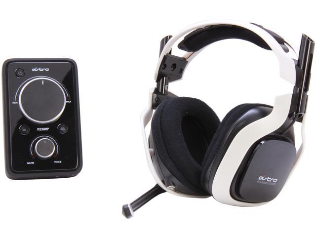 Astro Gaming A40 Quick Disconnect Connector Circumaural Wired Headset + MixAmp Pro - White