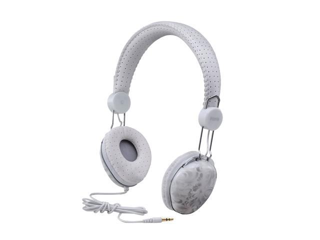 iHome White IB43WD Circumaural Fashion Headphones-White Design