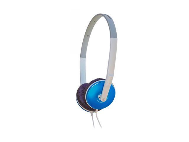 Audio-Technica ATH-ES3W BL 3.5mm Gold-Plated Connector Supra-aural Portable Headphone - Blue