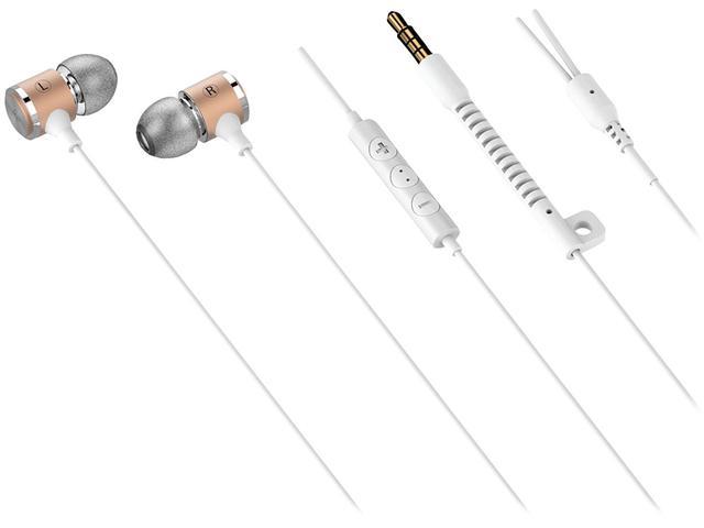 iLuv Gold METALFSGD 3.5mm Connector Metal Forge In-ear Earbuds with Microphone