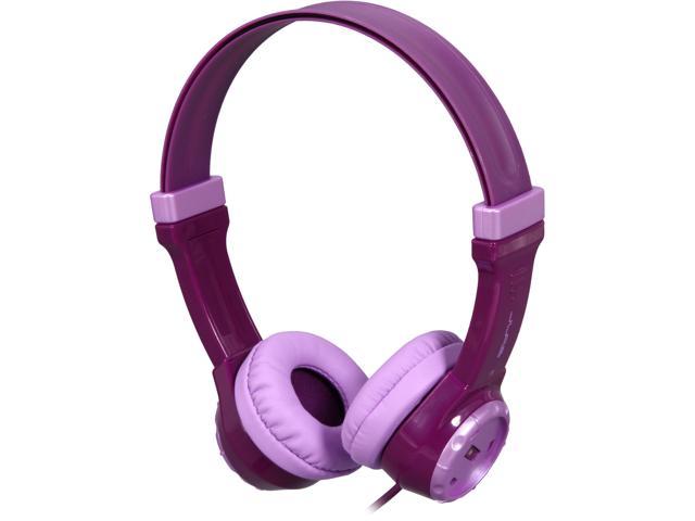 JLAB Purple JK-PURPLE-BOX 3.5mm Connector Kids Volume Limiting Headphones - Purple
