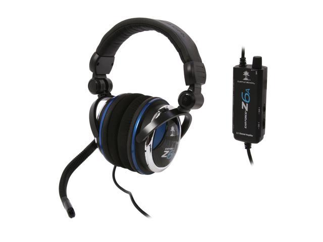 Turtle Beach Ear Force Z6A Quick Disconnect Connector Circumaural PC Gaming Multi-Speaker 5.1 Channels Headset