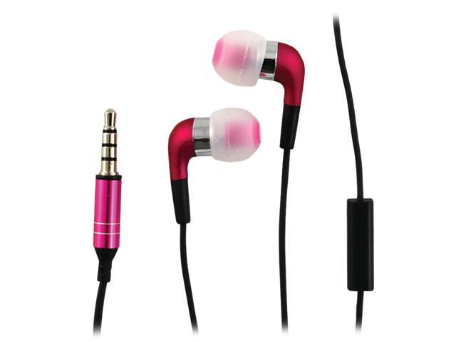 HMDX Pink HX-EP220PK Premium Stereo In-Ear Earbuds with Microphone (Pink)