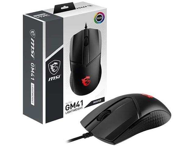 MSI CLUTCH GM41 V1 S12-0401860-C54 (WW) Black Wired Optical 16000 dpi Lightweight Gaming Mouse