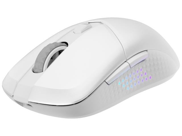 MSI VERSA 300 ELITE Optical Wireless Gaming Mouse - Bluetooth, 2.4GHz, 26K DPI (Adjustable), OMRON Micro Switches, 200hrs Battery - White