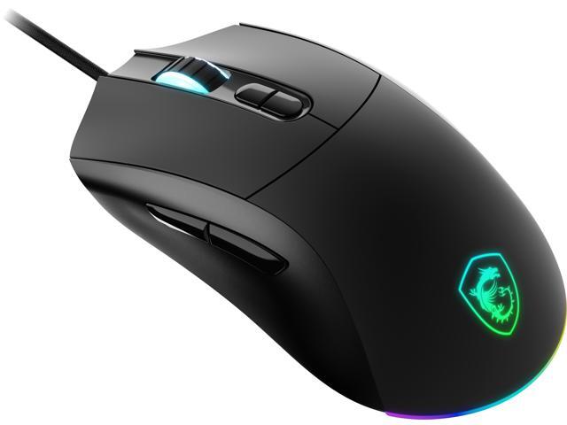 MSI Forge GM320 Gaming Mouse - Up to 12,800 DPI, 6 DPI presets, 1KHz Report Rate, RGB