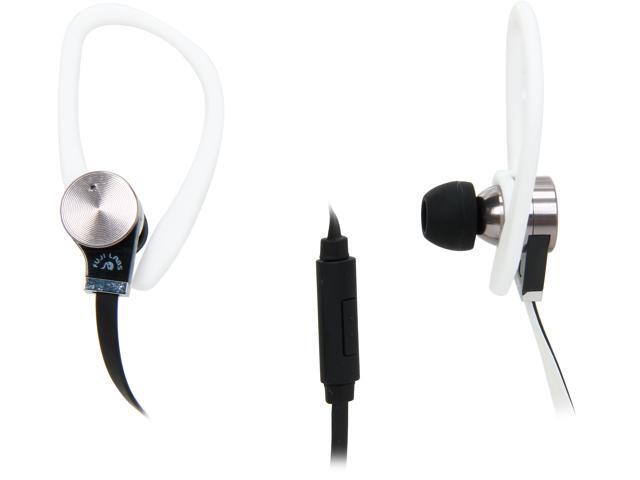 Fuji Labs White AUFJ-SQWBS306WH Sonique SQ306 Premium  Beryllium  In-Ear Headphones with In-line Mic