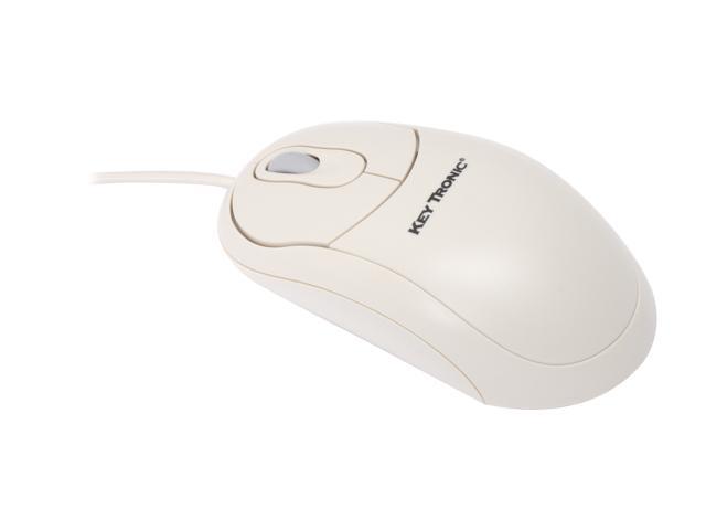 KEY TRONIC 2MOUSEU1L Beige 2 Buttons 1 x Wheel USB Wired Optical 800 dpi Mouse