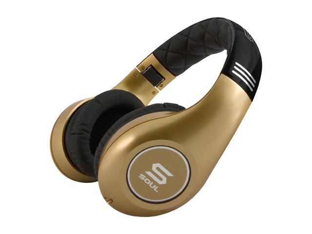 Soul by Ludacris SL300GG 3.5mm Connector Circumaural High Definition Noise Canceling Headphone - Gold and Gold