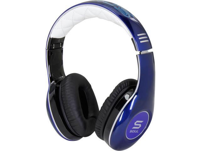 Soul by Ludacris Blue SL150BU 3.5mm Connector Circumaural Pro Hi-Definition On-Ear Headphones