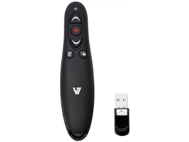 V7 WP1000-24G-19NB Wireless Presenter with Laser Pointer and microSD Card Reader