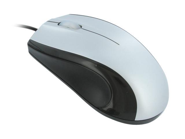 ATRIX MOUMS03BLK Silver/Black Wired Optical Mouse - Newegg.com