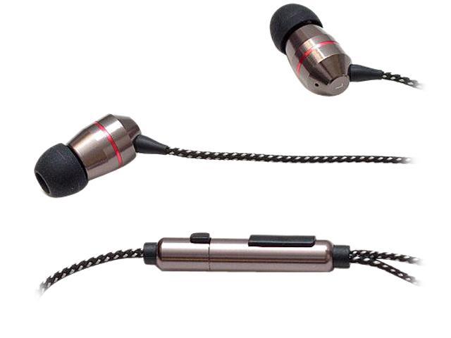 3eighty5 Gun Metal Ep 50 Double Drive Earbuds With Microphone Gun Metal Newegg Com