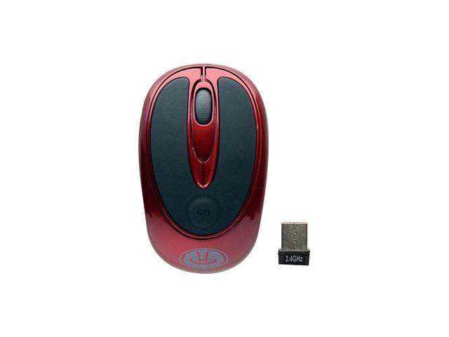GEAR HEAD MP2275RED Red 3 Buttons 1 x Wheel USB 2.4GHz Wireless Optical Nano Mouse