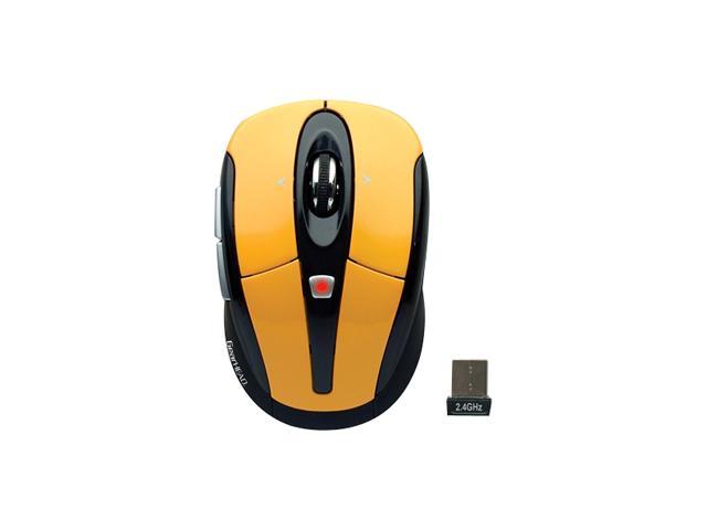 GEAR HEAD MPT3400YLW Yellow&Black 5 Buttons Tilt Wheel 2.4 GHz Wireless Optical Mouse