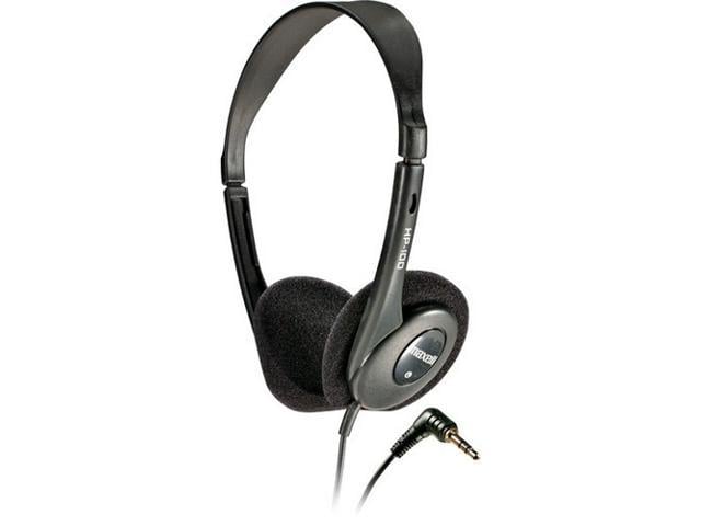 Maxell Black HP-100 Supra-aural Lightweight on-ear Stereo Headphones
