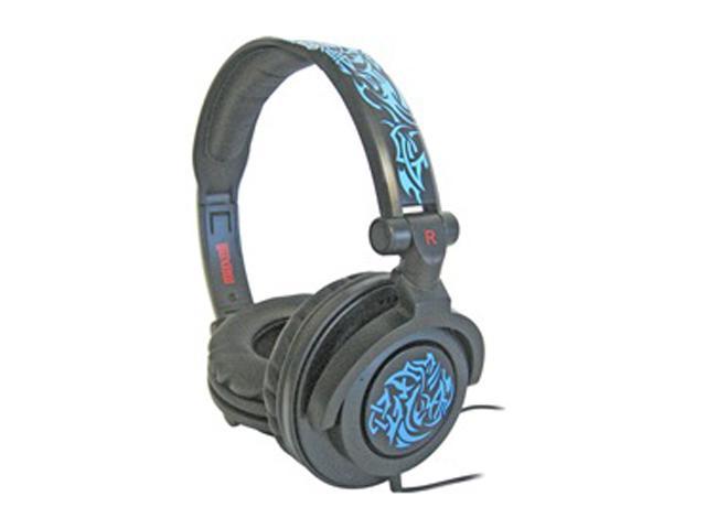 Maxell 190265 3.5mm Connector Supra-aural AMP-B Amplified Heavy Bass Headphone (Blue)