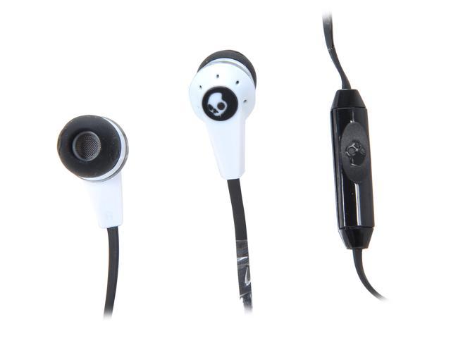 Skullcandy White/Black Inkd Micd 3.5mm Connector Headphone