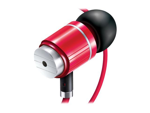 Accessory Power GOgroove AudiOHM BPM Red 3.5mm Ergonomic Headset GG-AUDIOHMBPM-RED