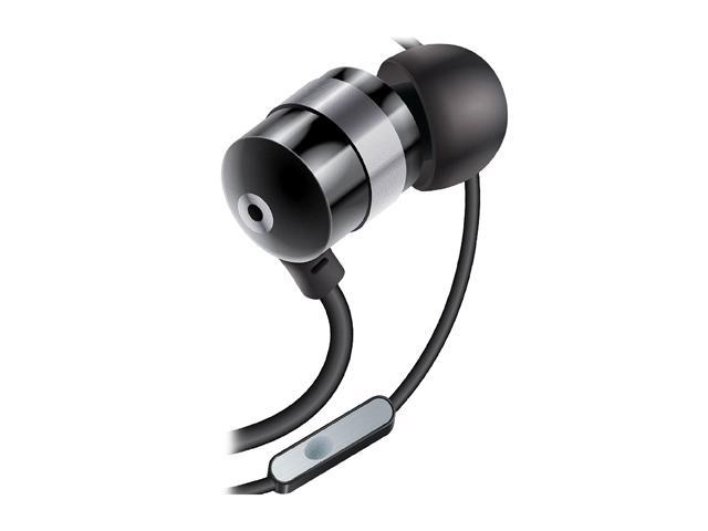 Accessory Power GOgroove audiOHM HF BLACK Earbud Headset with Hands-Free Microphone for Samsung, HTC, LG, Motorola, Nokia, T-Mobile, iPhone and Many More Smartphones