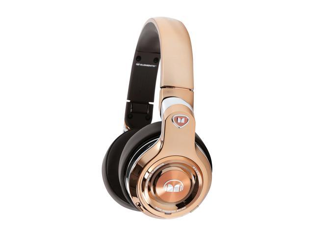 Monster Elements Over-Ear Bluetooth Headphones with Controls (Rose