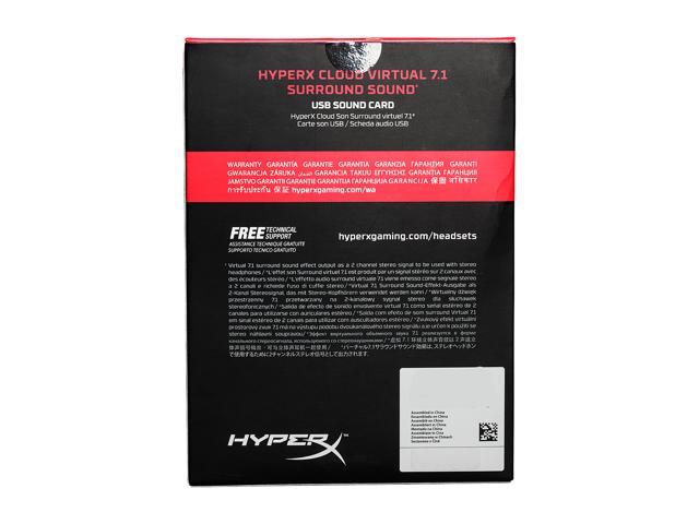 supplere Ære mælk HyperX Cloud Virtual 7.1 Surround Sound USB Sound Card - Newegg.com