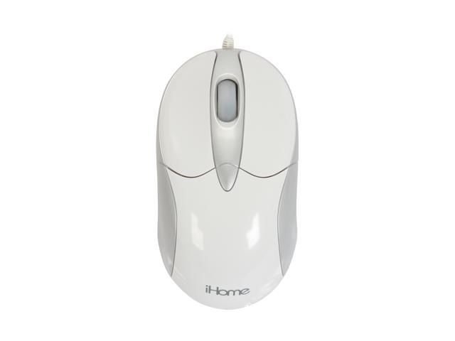 iHome IH-M121LW White Wired Laser Mouse - Newegg.com