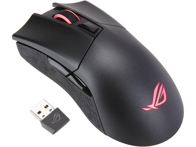ASUS ROG Gladius II Wireless Optical Ergonomic FPS Gaming Mouse Featuring 16000 dpi Optical, 50G Acceleration, 400 IPS Sensor, Swappable Omron Switches, and ASUS Aura Sync RGB Lighting